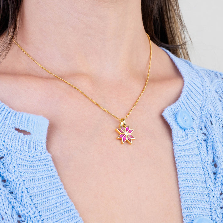 Tatreez Ruby Necklace