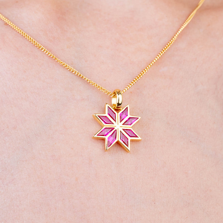 Tatreez Ruby Necklace