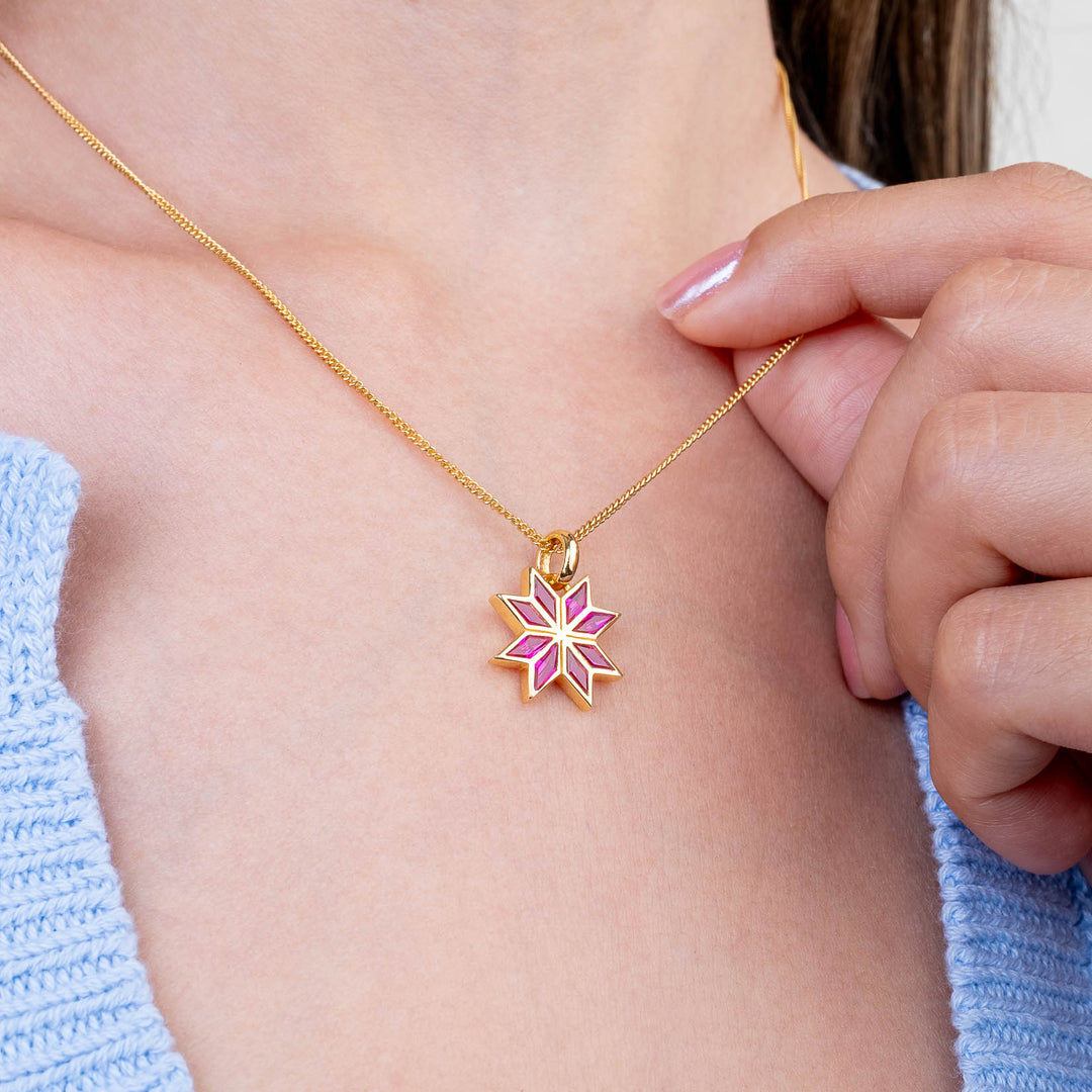 Tatreez Ruby Necklace