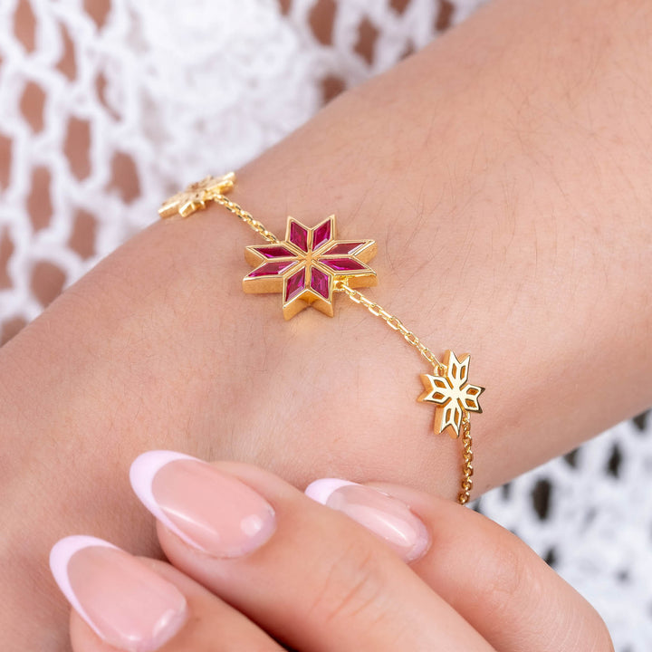 Tatreez Ruby Bracelet