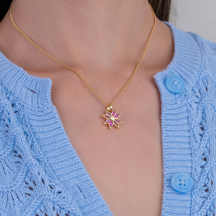 Tatreez Ruby Necklace