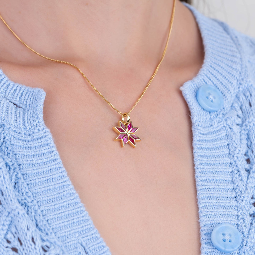 Tatreez Ruby Necklace