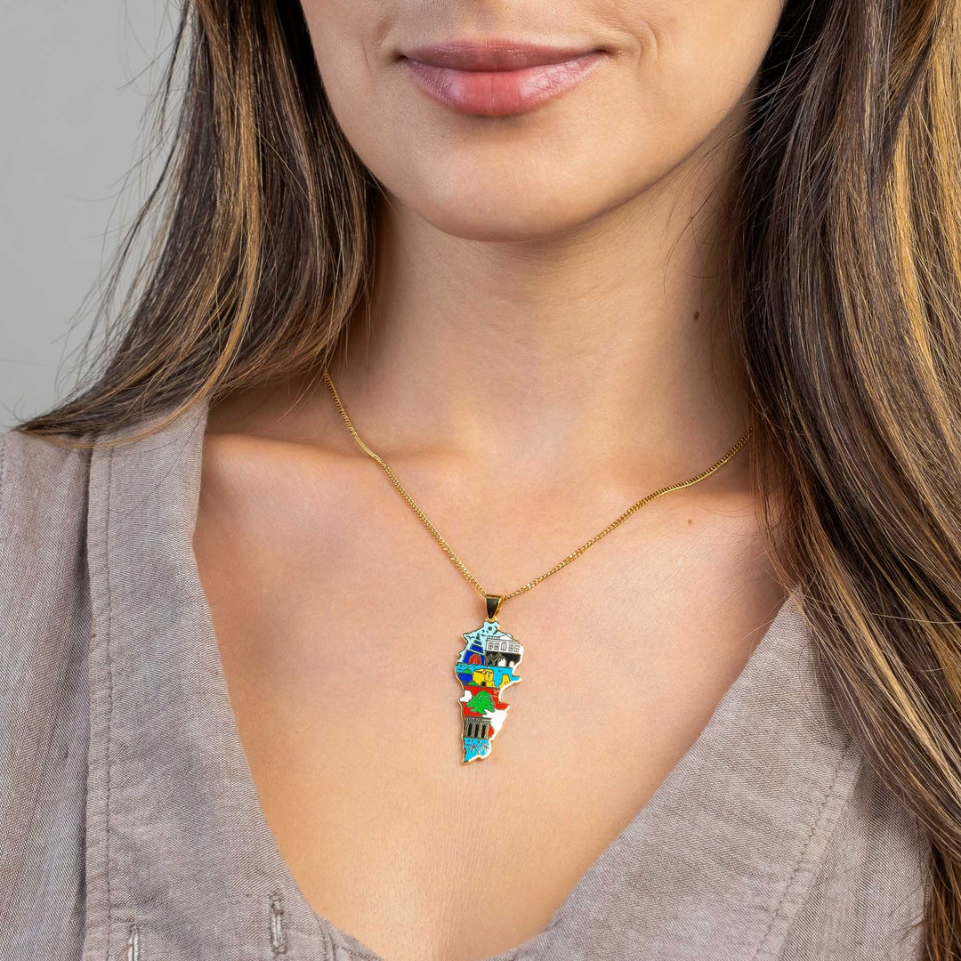 Lebanon Enamel necklace