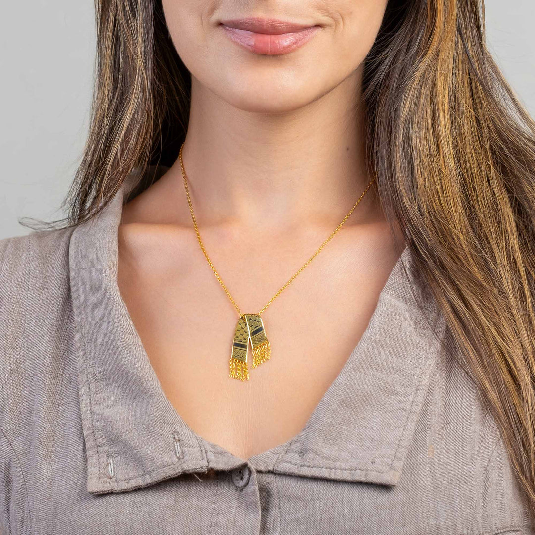 Palestinian Kuffiyeh Necklace