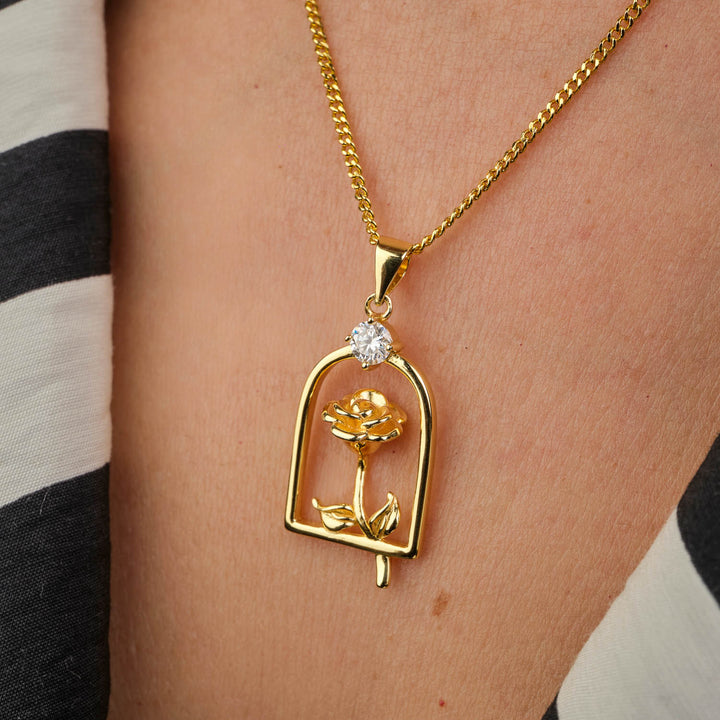 Diamond Flower Necklace