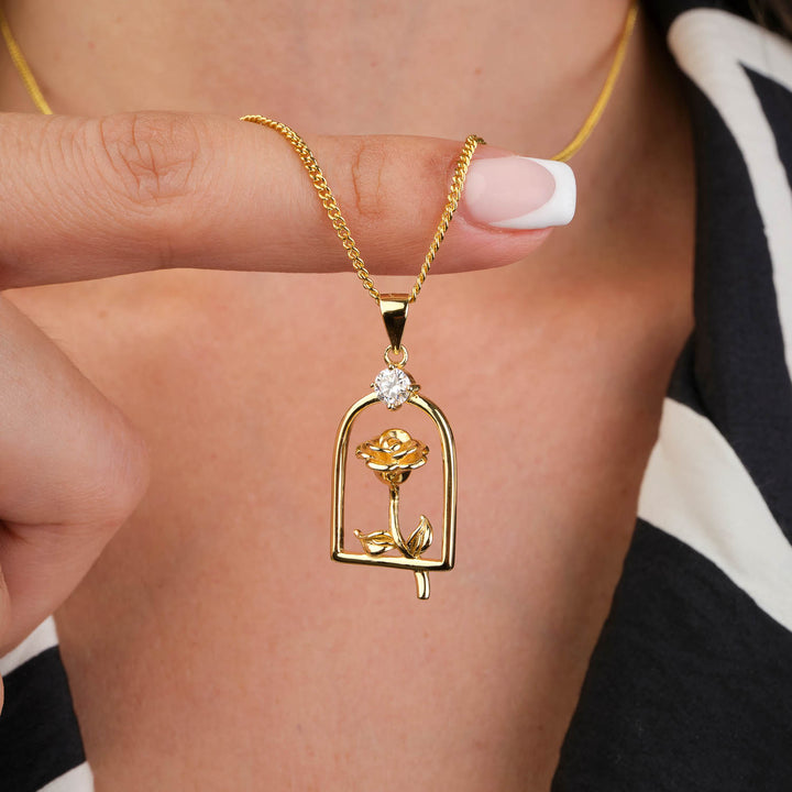 Diamond Flower Necklace