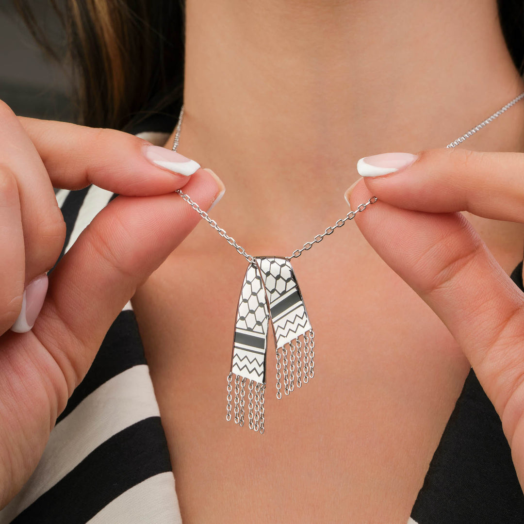 Palestinian Kuffiyeh Necklace