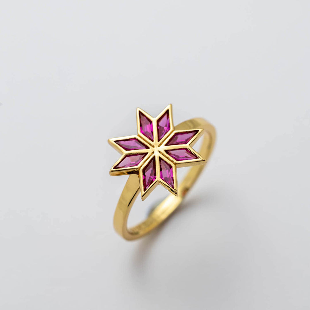 Tatreez Ruby Ring