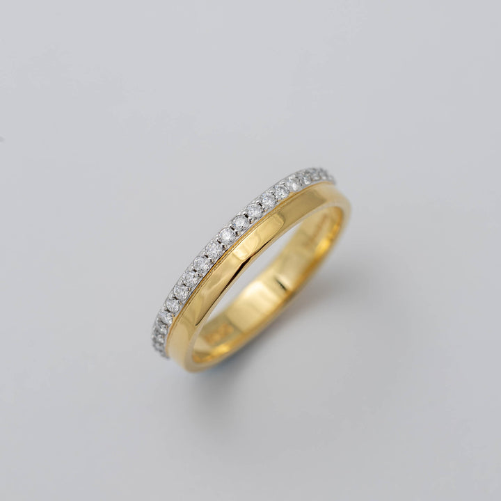 Dual-Tone Pavé Ring