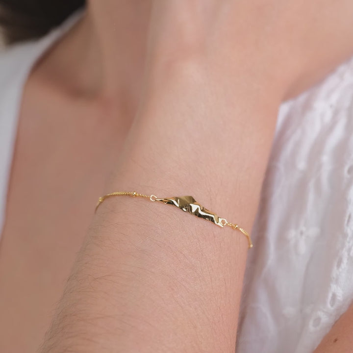 3D Palestine Map outline bracelet