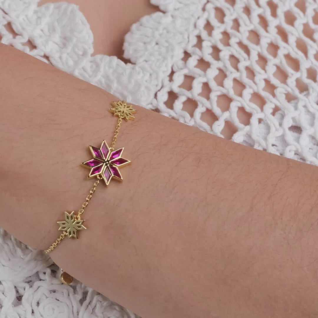 Tatreez Ruby Bracelet