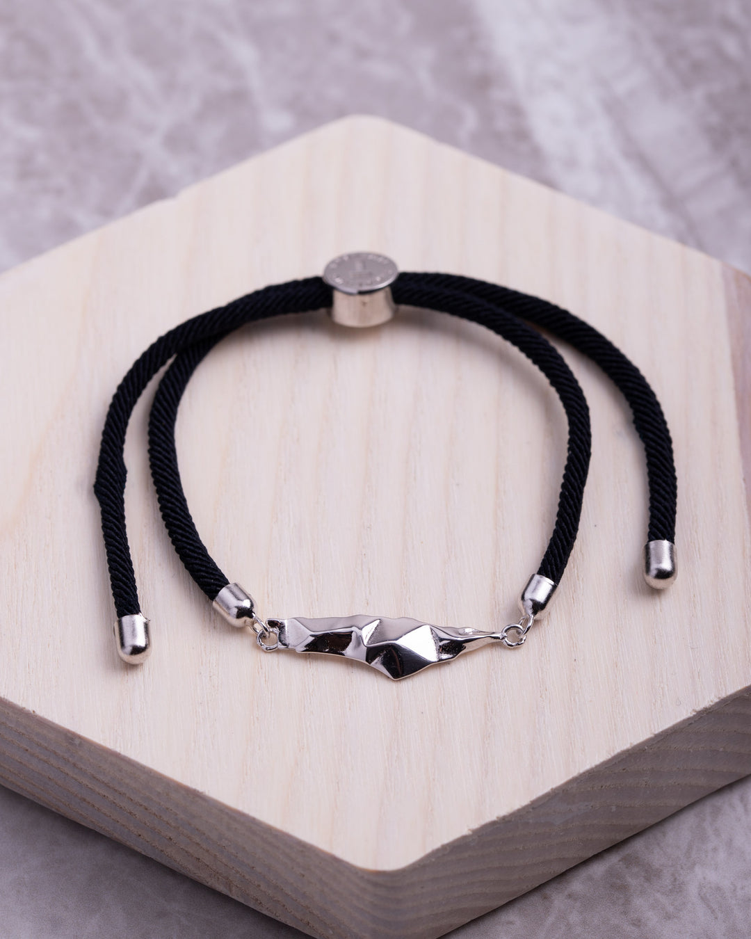 3D Palestine Map outline Black Band bracelet