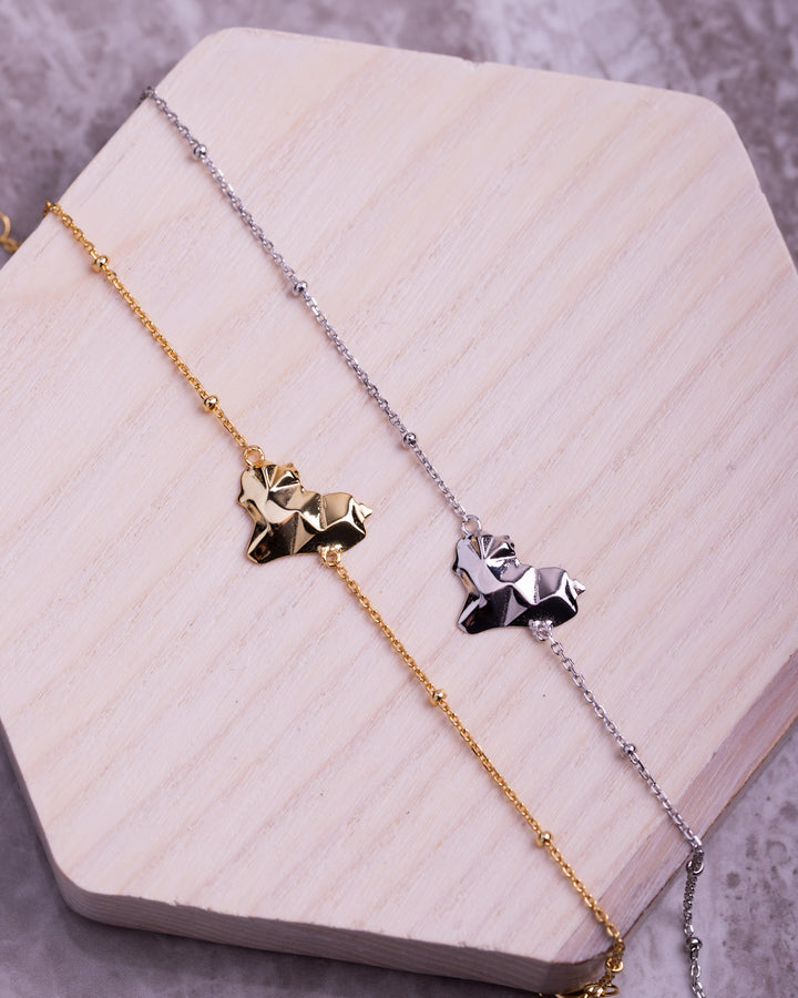 3D Iraq Map outline bracelet