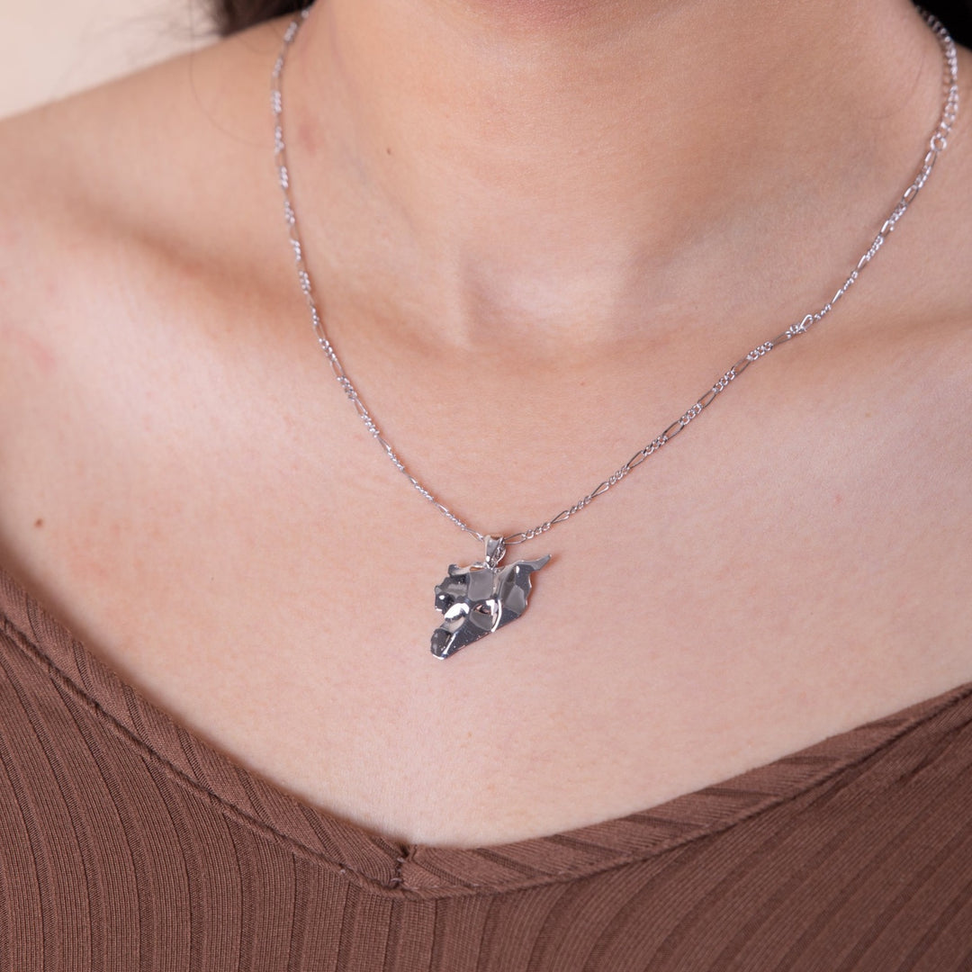 3D Syria Map outline necklace