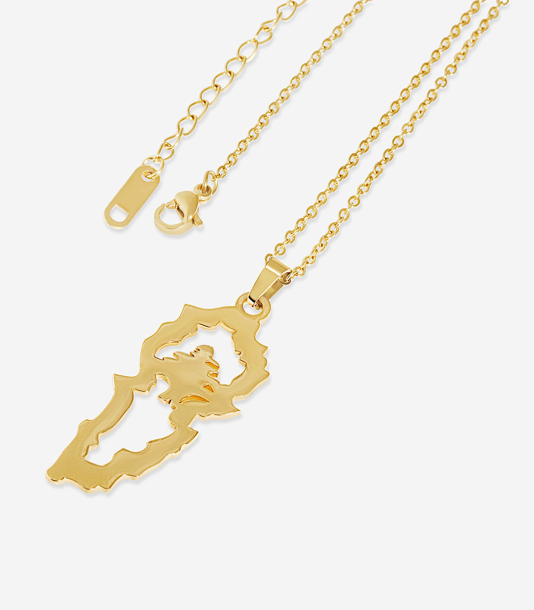 Lebanon Map Necklace