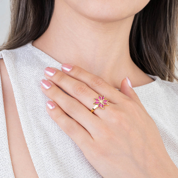 Tatreez Ruby Ring