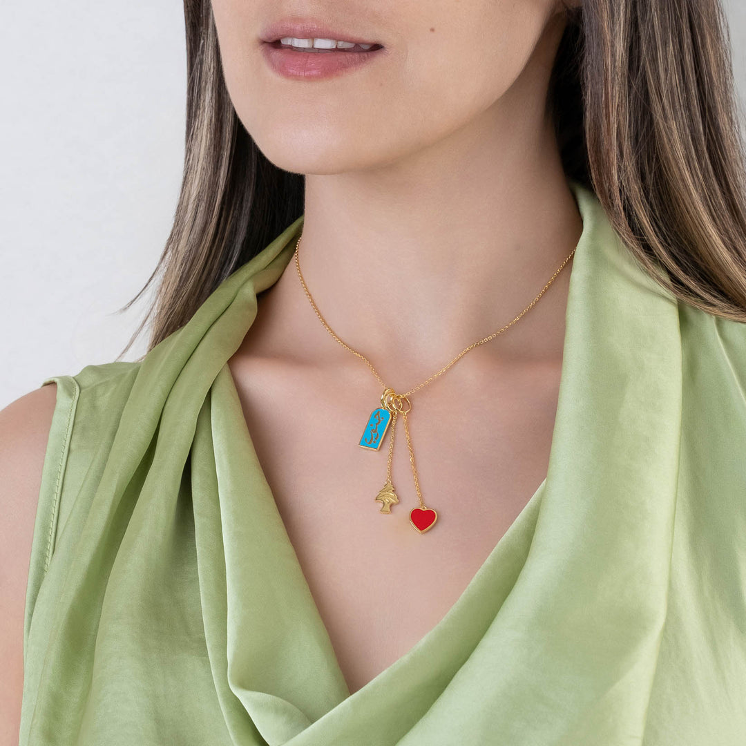 Lebanon Janoub Charms Necklace