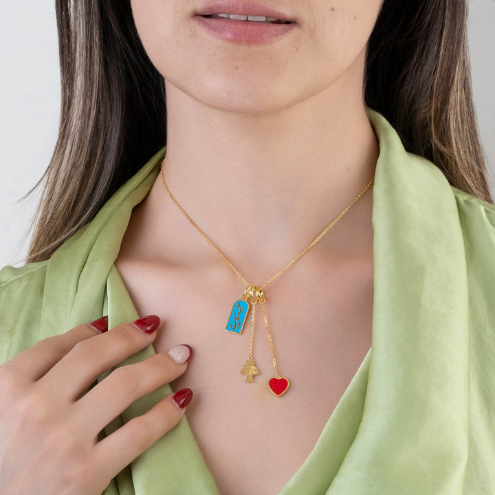 Lebanon Janoub Charms Necklace