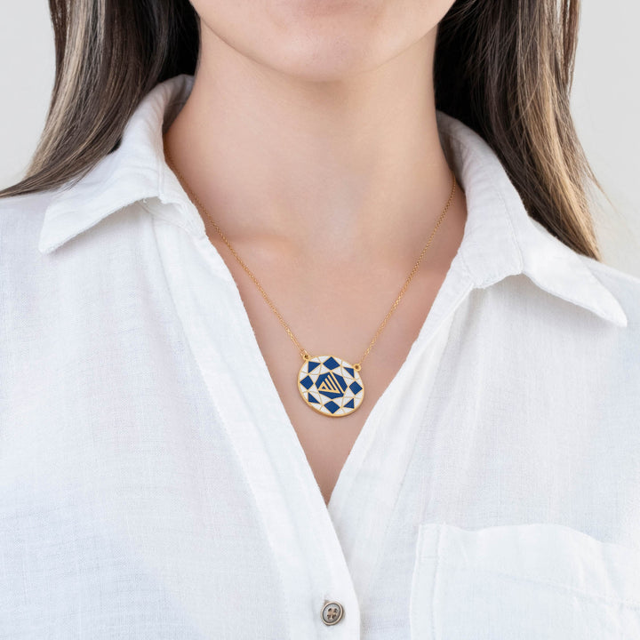 Allah Enamel Necklace