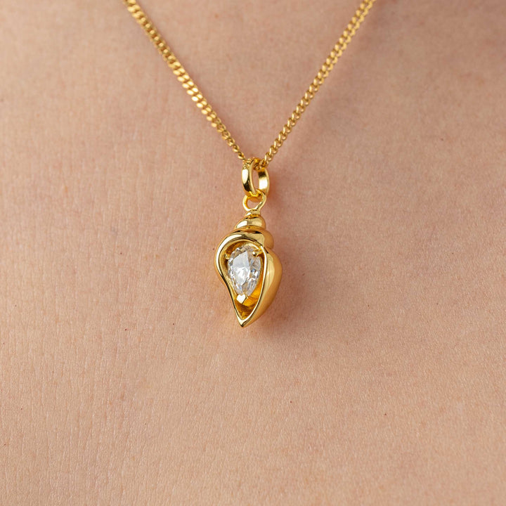 Golden Seashell Necklace