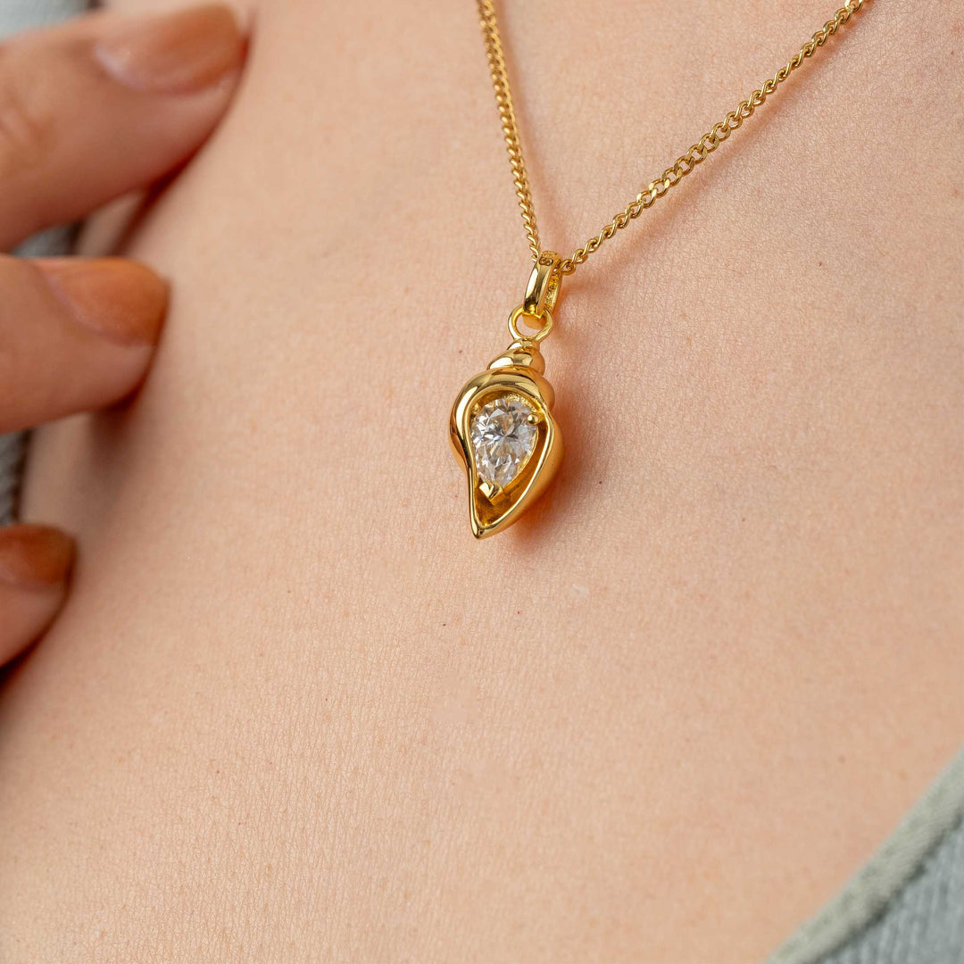 Golden Seashell Necklace