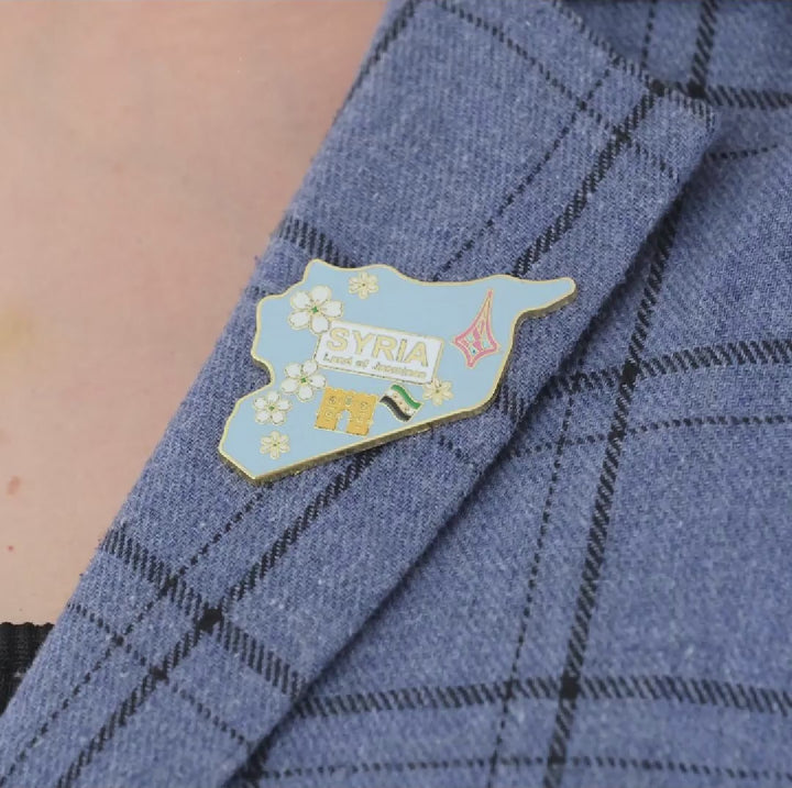 Syria Enamel Pin