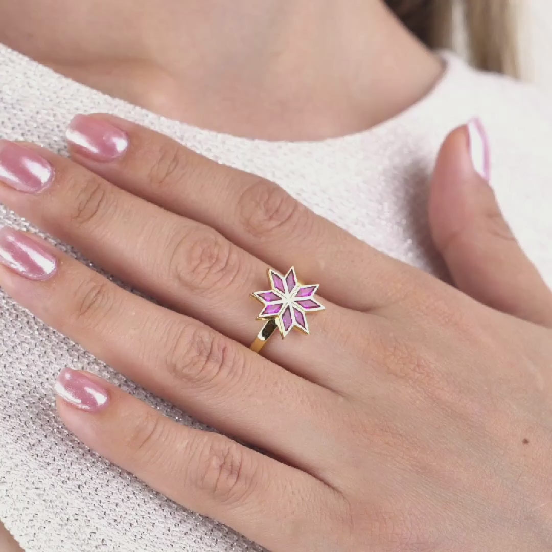 Tatreez Ruby Ring
