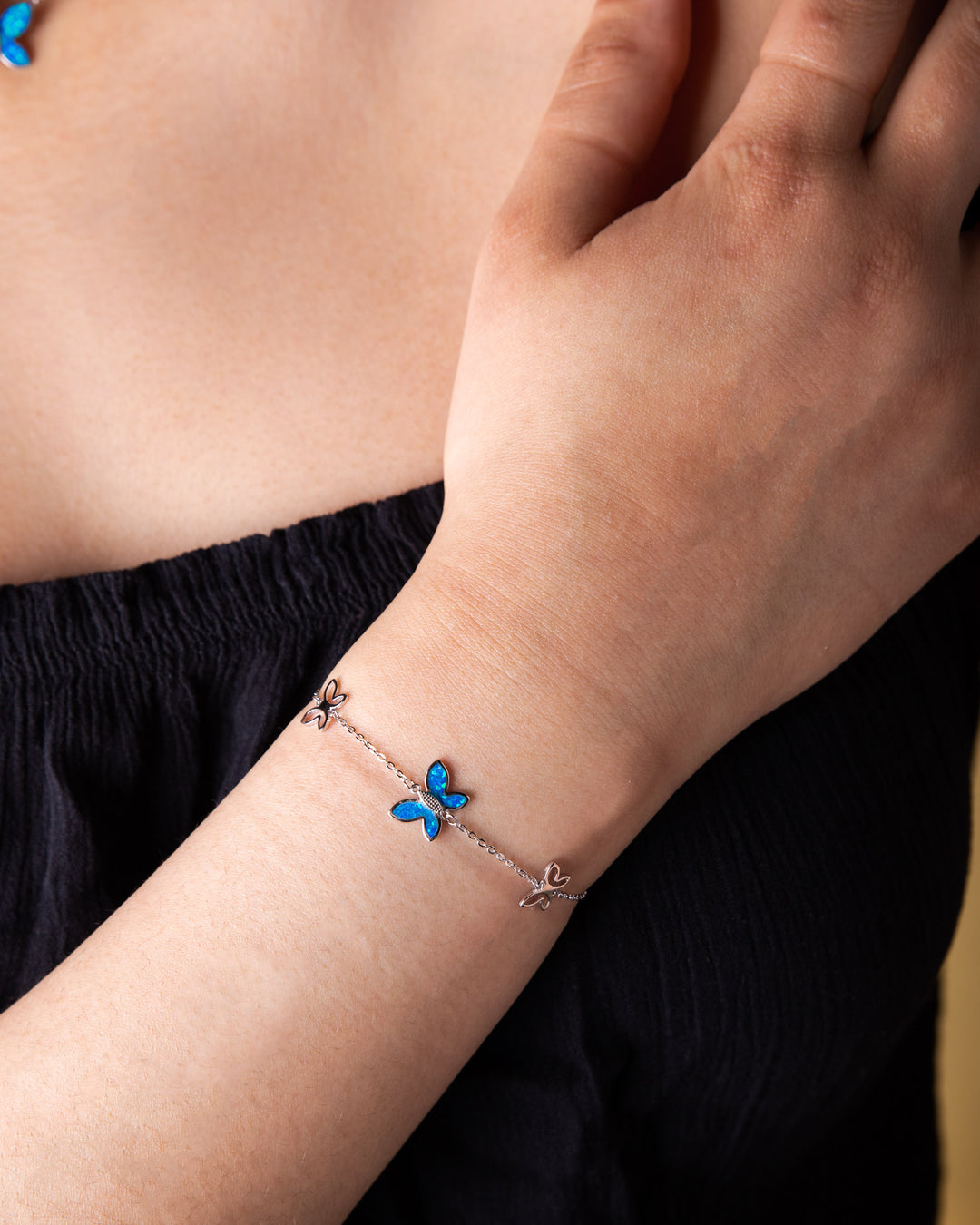Royal Blue Butterfly SET